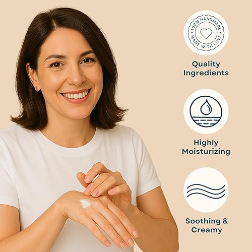 Miniatura 2 de Way Natural Loción de leche de cabra real, almendra cereza - calmante y cremosa, tubo de 8 onzas - Crema de manos de leche de cabra, loción corporal