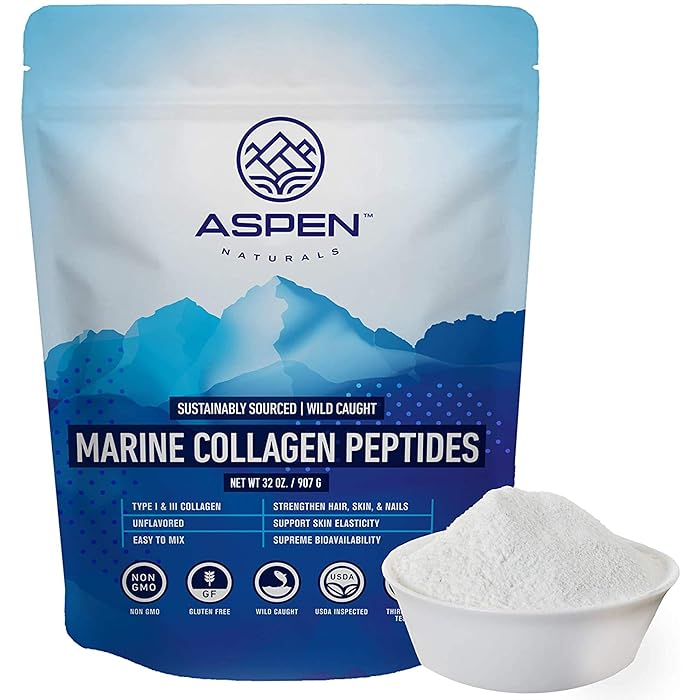 Buy Aspen Naturals Marine Collagen Peptides (2 lb) Protein Powder Supplement, Non GMO and