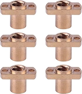 Mipcase Screw Nut Brass Screws 3d Printer Screw: Trapezoidal Nut Linear Screw Linear Screw 3d Printer Parts Threaded Rod for 3d Printer Accessories 2mm 3d Printers Accessories