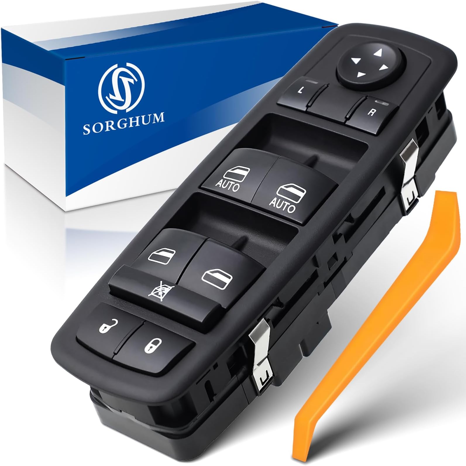 Sorghum Power Window Switch Driver Side - Master Window Switch for 11-20 Chrysler 300 15-17 Chrysler 200 11-19 Dodge Charger 16-22 Ram Replace# 68139805AB 56046823AE 68231805AA 68139805AD