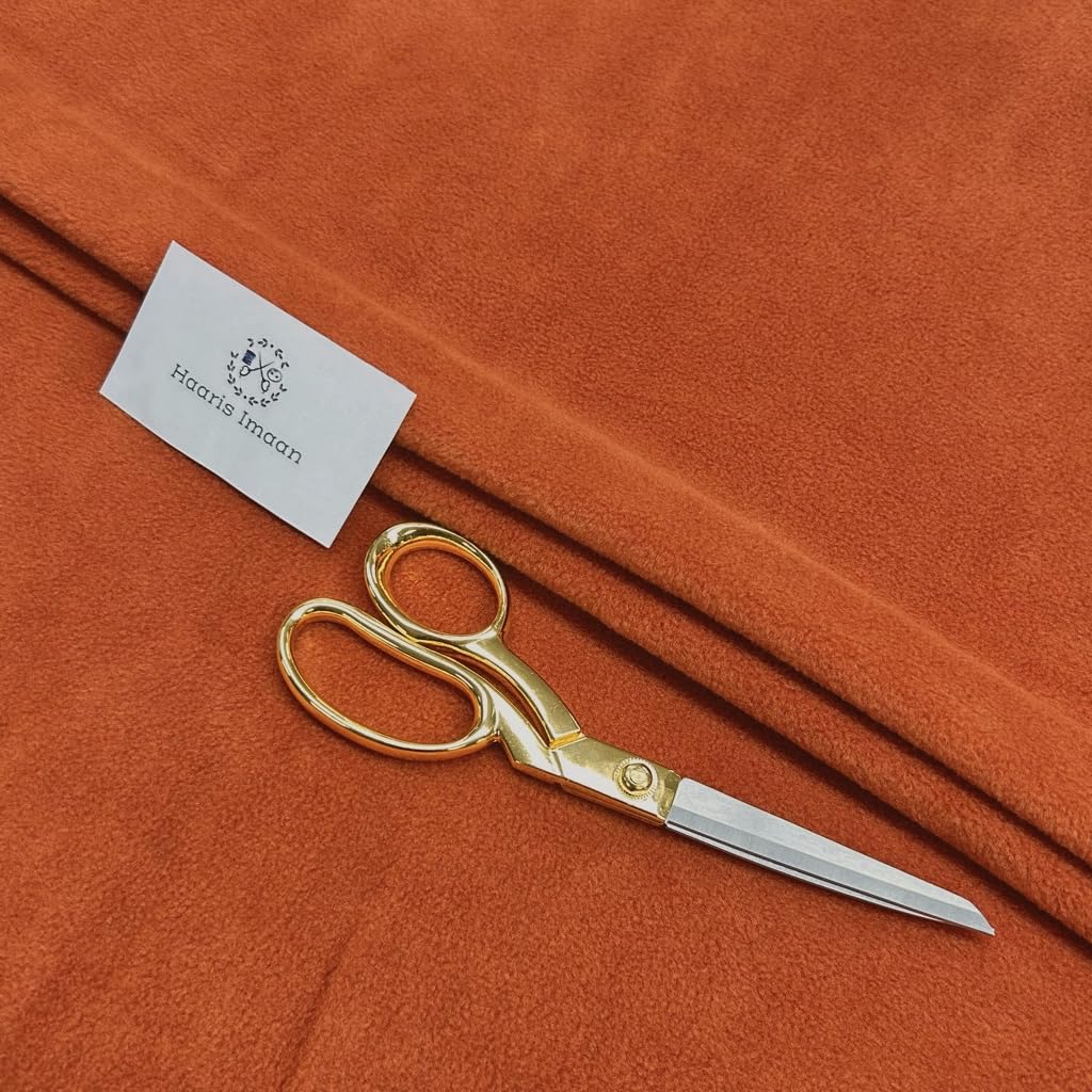 Haaris Imaan Plain Anti-Pill Polar Fleece Fabric 270gsm | Soft Polyester Fleece Material | 150cm Wide 2 Way Stretch | Fleece Fabric by The Metre UK | Blanket, Pet Bed, Craft & Sewing (Rust)