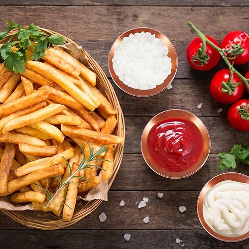 Miniatura 4 de Paquete de 8 platos de salsa de acero inoxidable de 3.2 pulgadas, mini platillos individuales, platos redondos para condimentos para sushi, platos