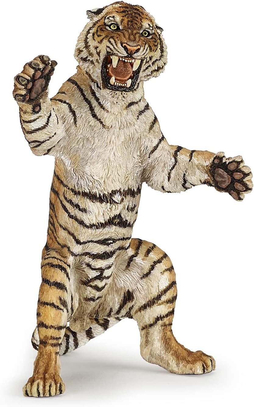 Standing Tiger Figure, multicolor