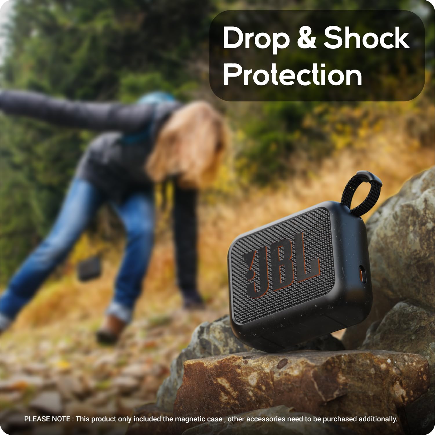 TUSITA Magnet-Hülle Für JBL GO 4 - Stoßfest & Superhaftend Für Golfwagen & Mehr