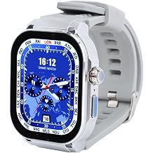 Smartwatch for Men Women, 2.06 Inch HD Screen Bluetooth Call, Incoming Call Reminder, Multiple Sports Tracker, Water Proof Drop Proof Smart Sport Watch, Black and Silver Black Silver