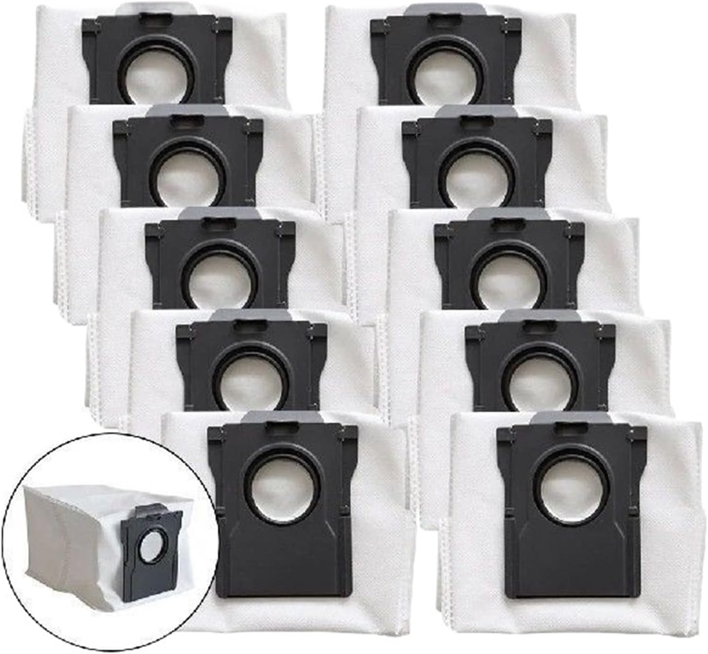 Parts 10 pcs Dust Bag, Compatible for MOVA P10 Pro Ultra, Sweeping Robot Accessories