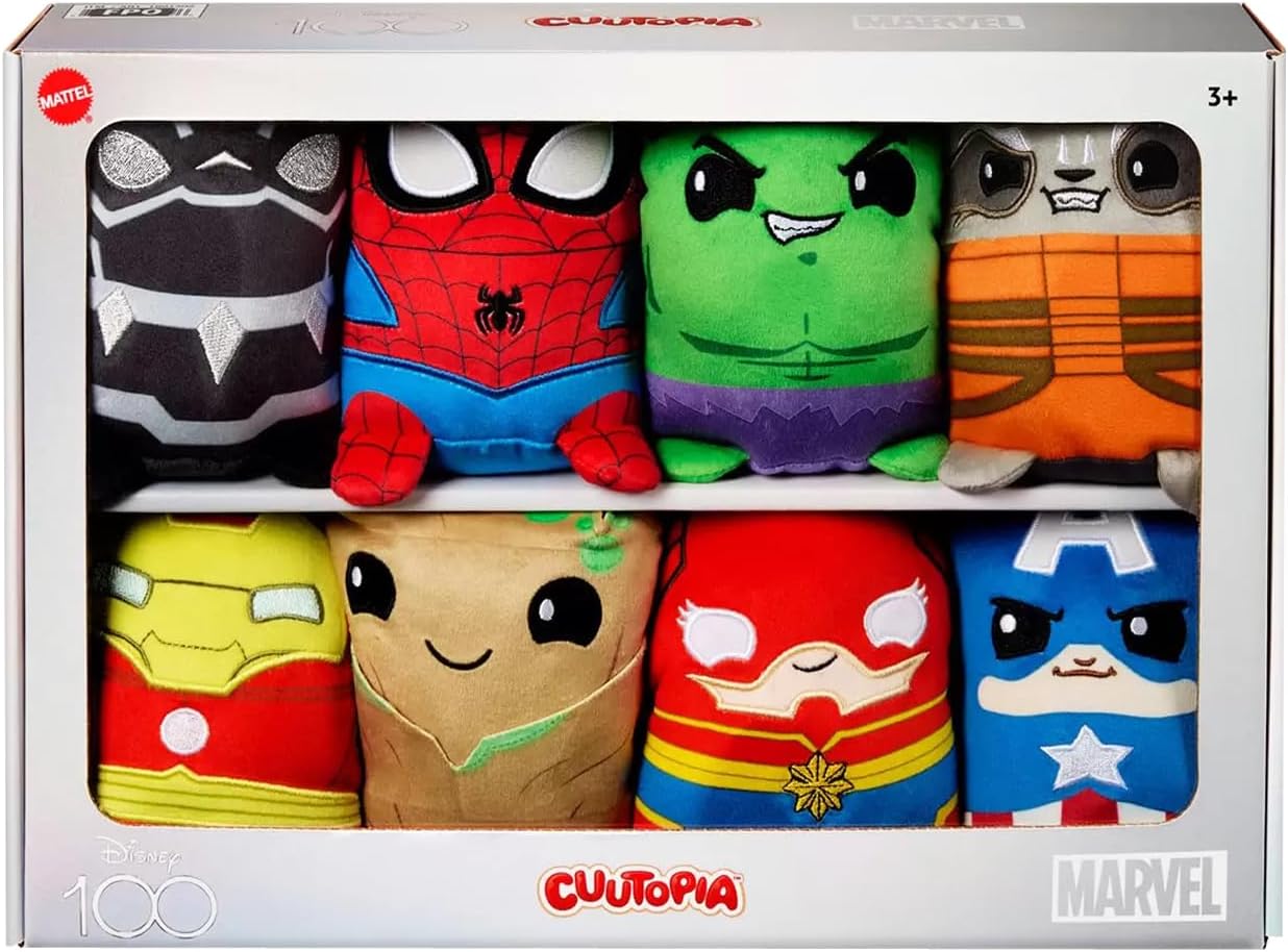 Mattel Marvel's Avengers Cuutopia 5 Inch (13cm) Plush 8 Pack Assortment - (3+ Years)