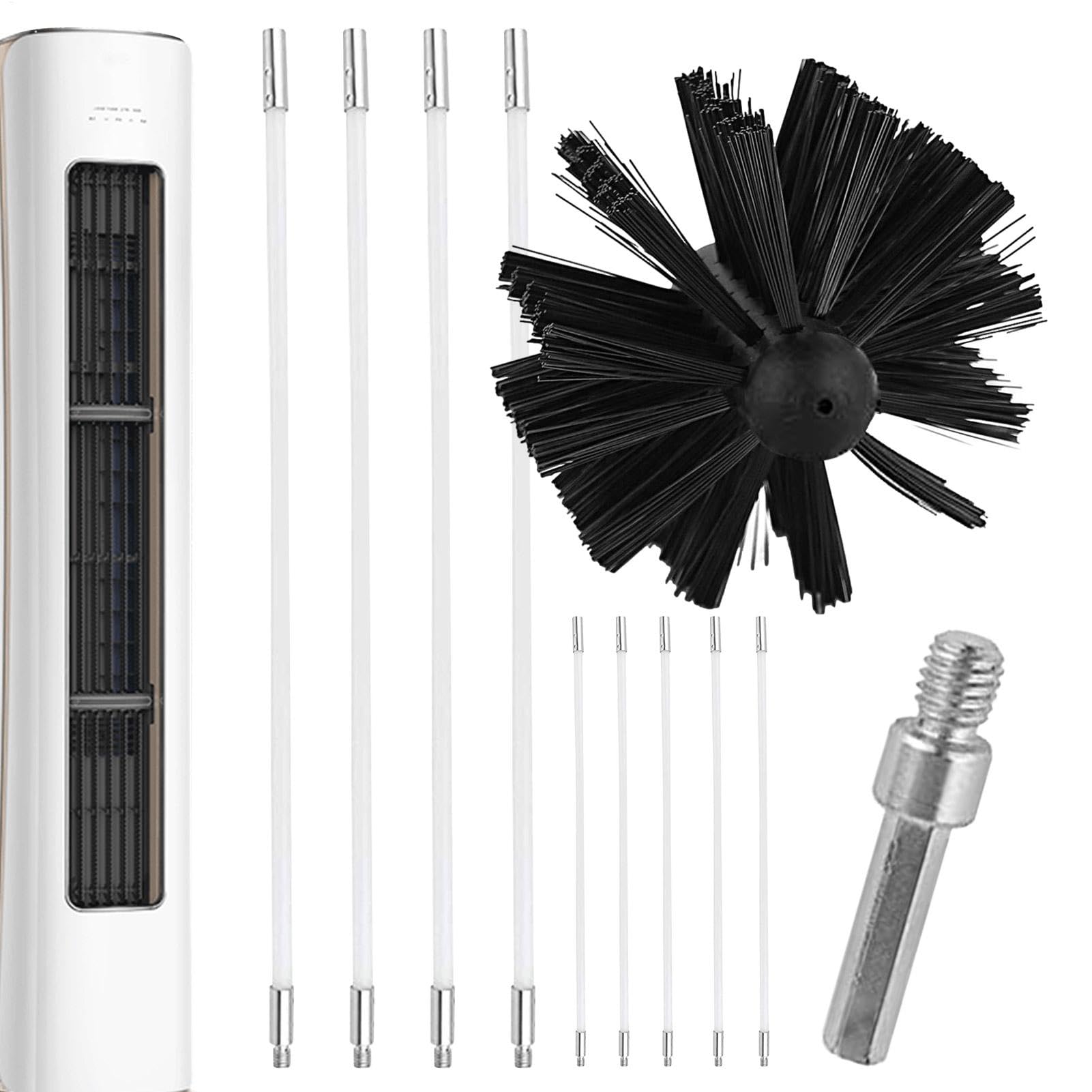 Hotte de fumee et conduit obstrues brosse de nettoyage pour aeration