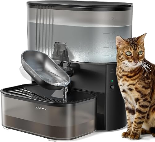 FEELNEEDY Fontaine à Eau pour Chat, sans Fil et sans Filt…