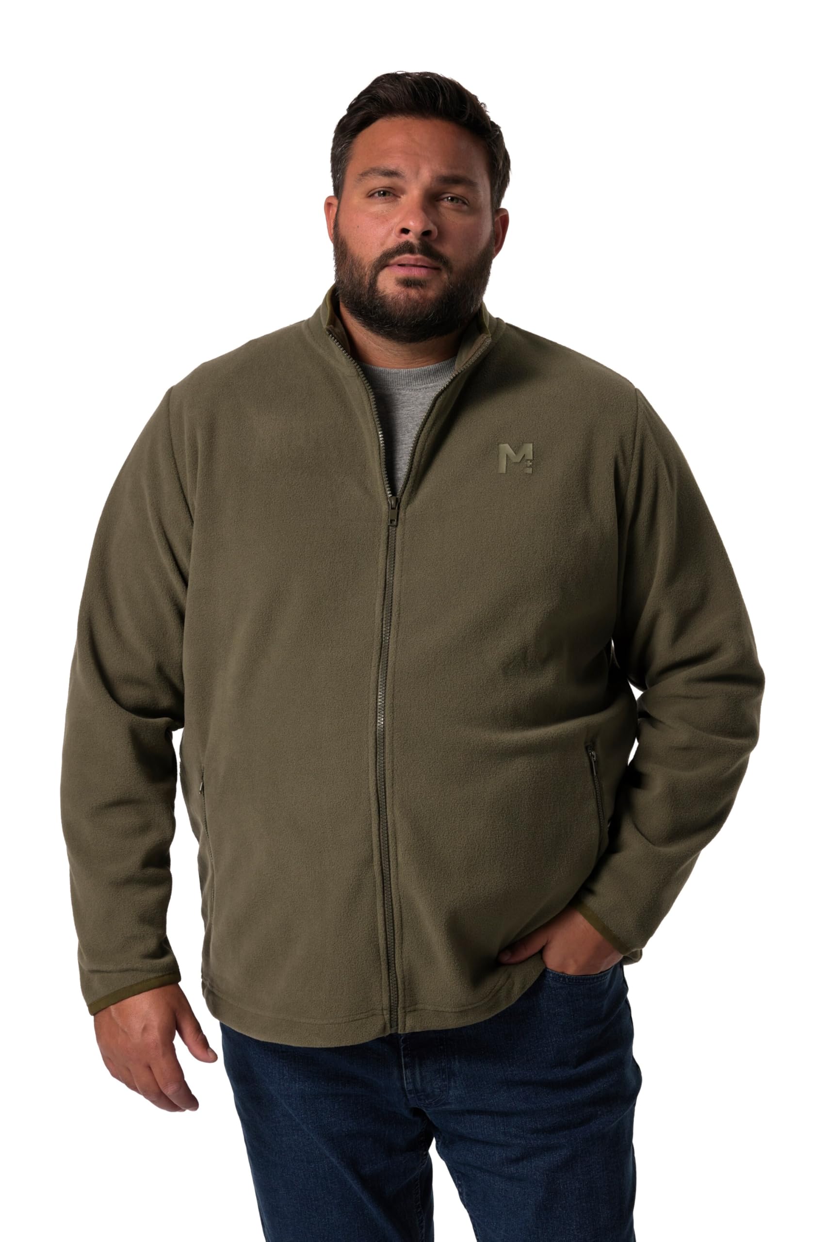 Men Plus Herren große Größen Übergrößen Menswear L-8XL Fleecejacke, Stehkragen 832083