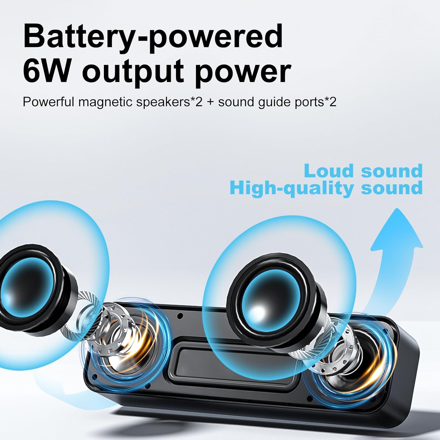 Computer Speakers for Desktop PC,Rechargeable Bluetooth Speaker,Small Computer Soundbar with Stereo & Bass,3.5mm Aux-in,TF Port,Loud Volume for Web Conferences,Teacher,Music (Black) 8 71ZFSE2LmcL. AC SL1500