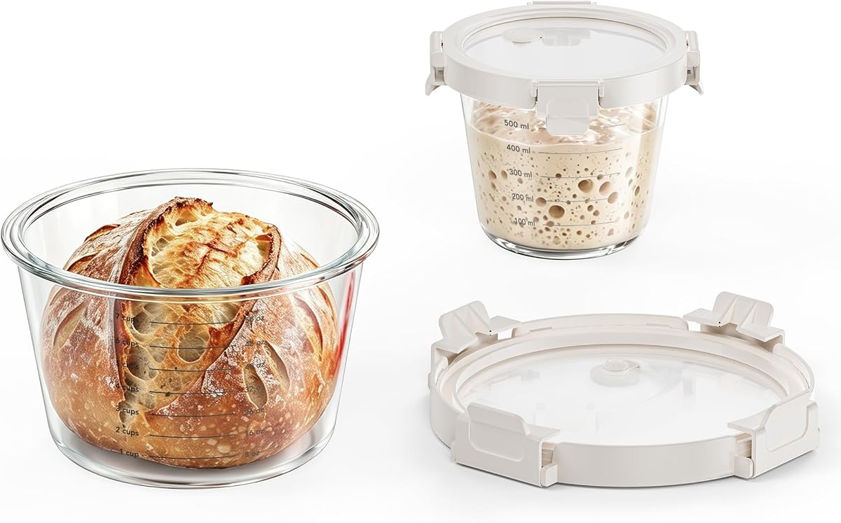 Sourdough Starter jar & Proofing Set