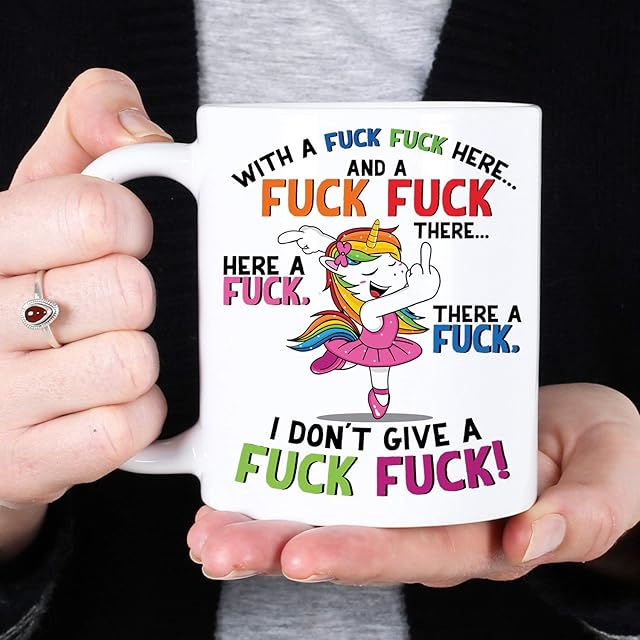 LBS4ALL Swearing Unicorn Mug Funny 11oz Ceramic