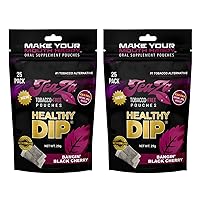 Vista 1 de Teaza Bolsas de energía a base de hierbas, inmersión alternativa sin nicotina, bolsas de inmersión saludables para tabaco, Bangin' Black Cherry