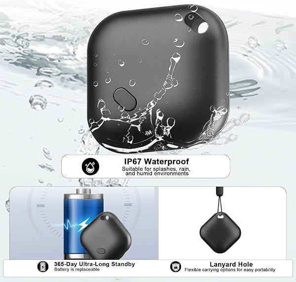 Pixelure Android Smart Tag Traceur Tag, Android Traceur Tag Traceur Localisateur D’Objets Bluetooth Fonctionne avec l’app Google Localiser pour Bagages/Sacs/Clés/Portefeuilles/Vélos (4PCS) - 5