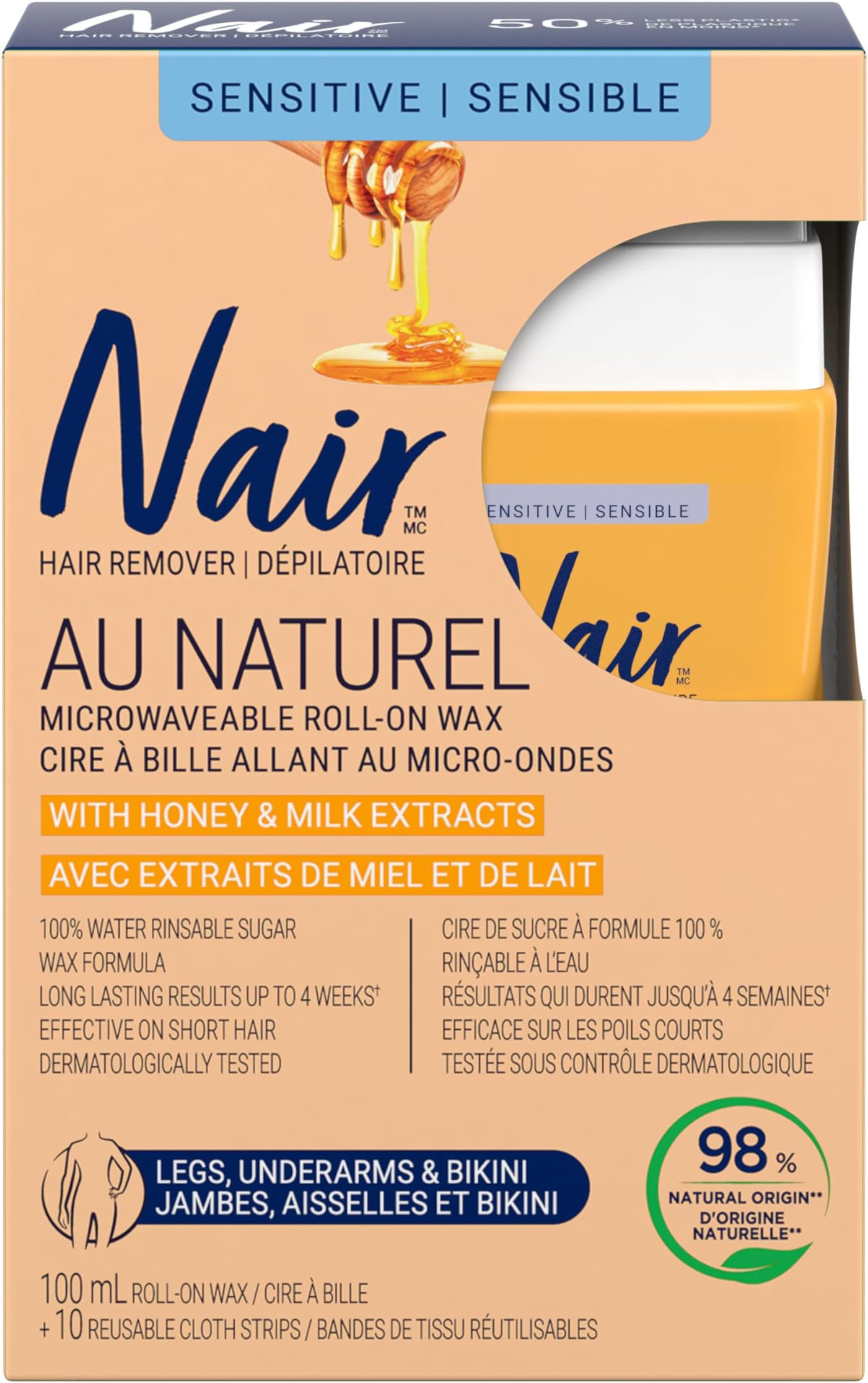 Roll-On Milk and Honey Wax (3.4 oz)