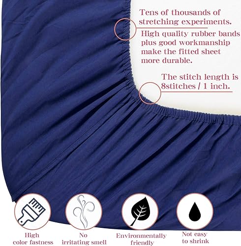 Vista 27 de NTBAY Juego de sábanas de 3 piezas, 100% microfibra tamaño individual, 1800 hilos, súper suave y acogedor, resistente a las arrugas, a la Aqua