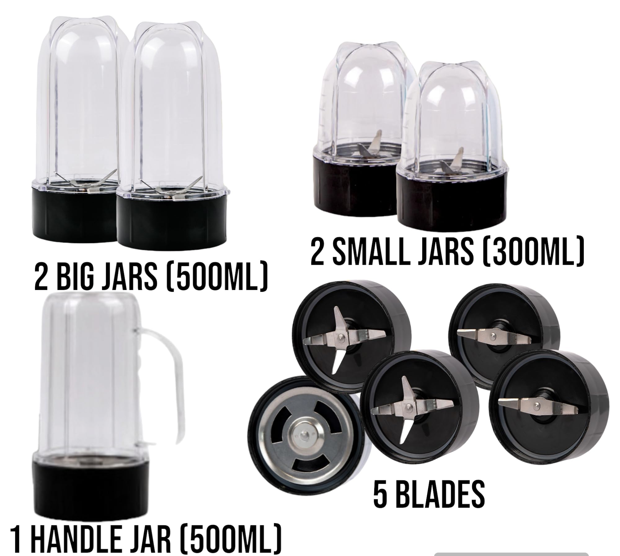 Bullet Mixer Grinder - 400W, Charcoal Black -4