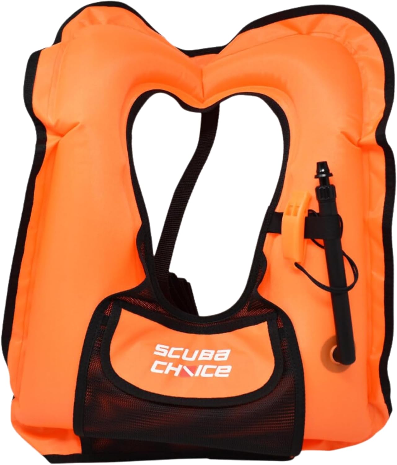 Scuba ChoiceScuba Choice Adult Orange Snorkel Vest with Front Pocket & Whistle,