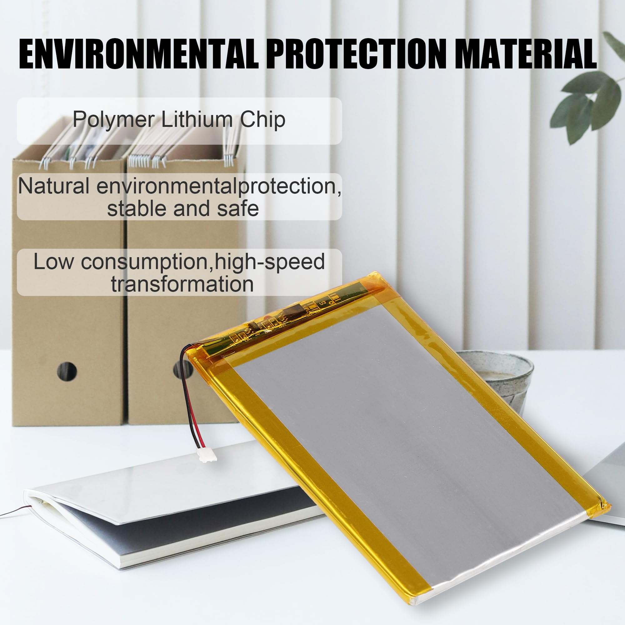 1500mAh 3.7V PR-285083 Batteria Compatibile con Kobo Aura/Glo HD/H2O/per Pocketbook 631 Touch HD/per Barnes & Noble Nook Glowlight Plus 2015/per Noble BNRV510/per Tolino Shine 2 HD/3