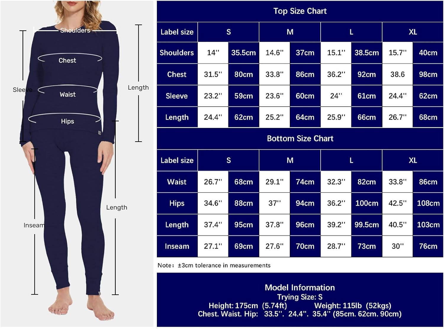 MERINNOVATION Merino Wool Base Layer Set for Women 100% Merino Wool Thermal Underwear Sets Lite - Midweight Top, Bottom - Image 5