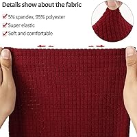 Vista 4 de Fundas para reposabrazos de sofá, fundas para reposabrazos con bolsillo, protector elástico para reposabrazos de sofá, fundas extraíbles