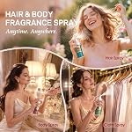 Hair & Body Spray Set for Women – Lightweight Long Lasting Fresh Spray Mist for Hair & Skin & Fabric, Travel Size Spray Trio Gift Set (Fruity & Floral & Coconut Milk Scents)