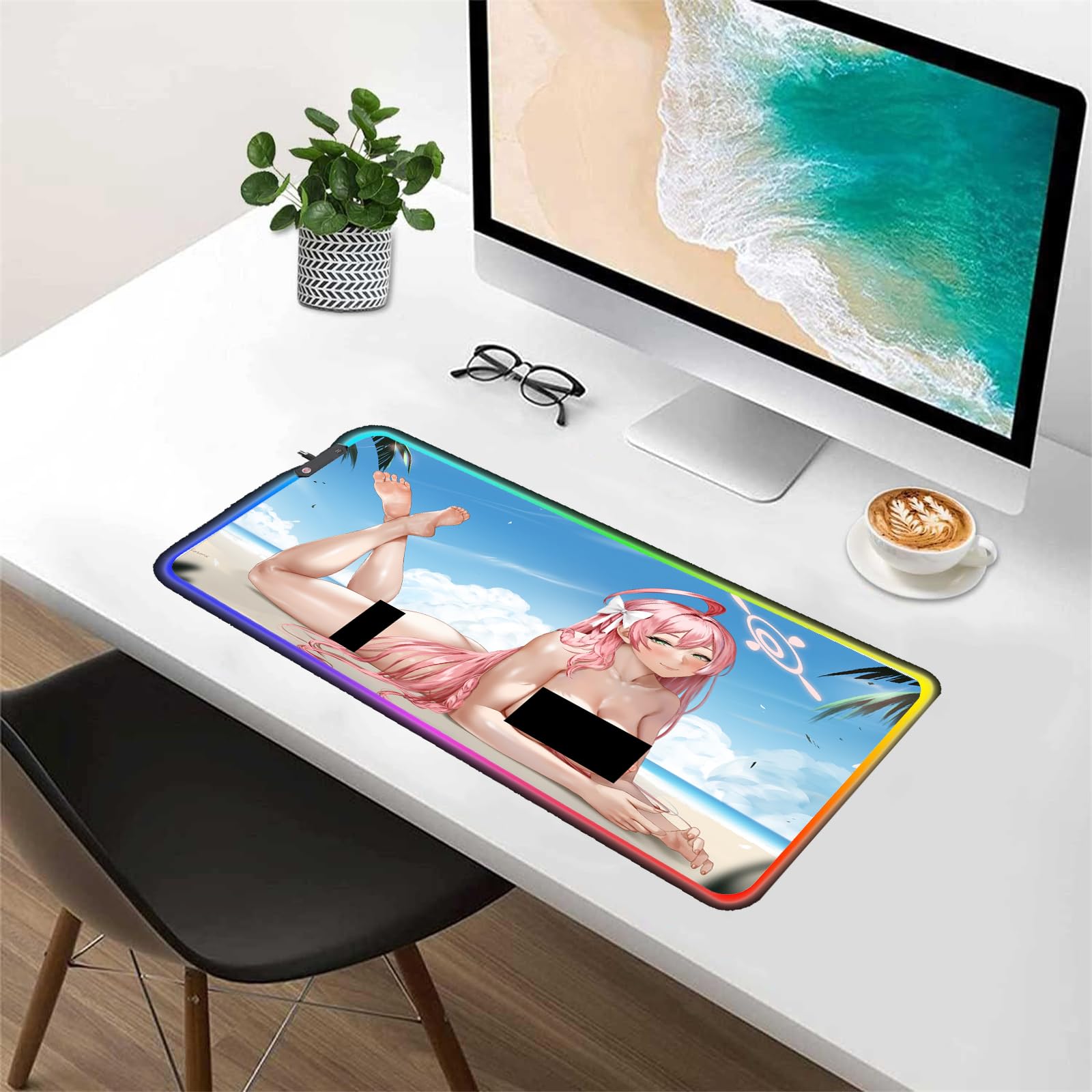 希少Spice Girls Computer Mouse Padスパイスガールズ Amazon.com: RGB LED Mouse Pad Sexy Anime Gaming Mouse Pad Sexy