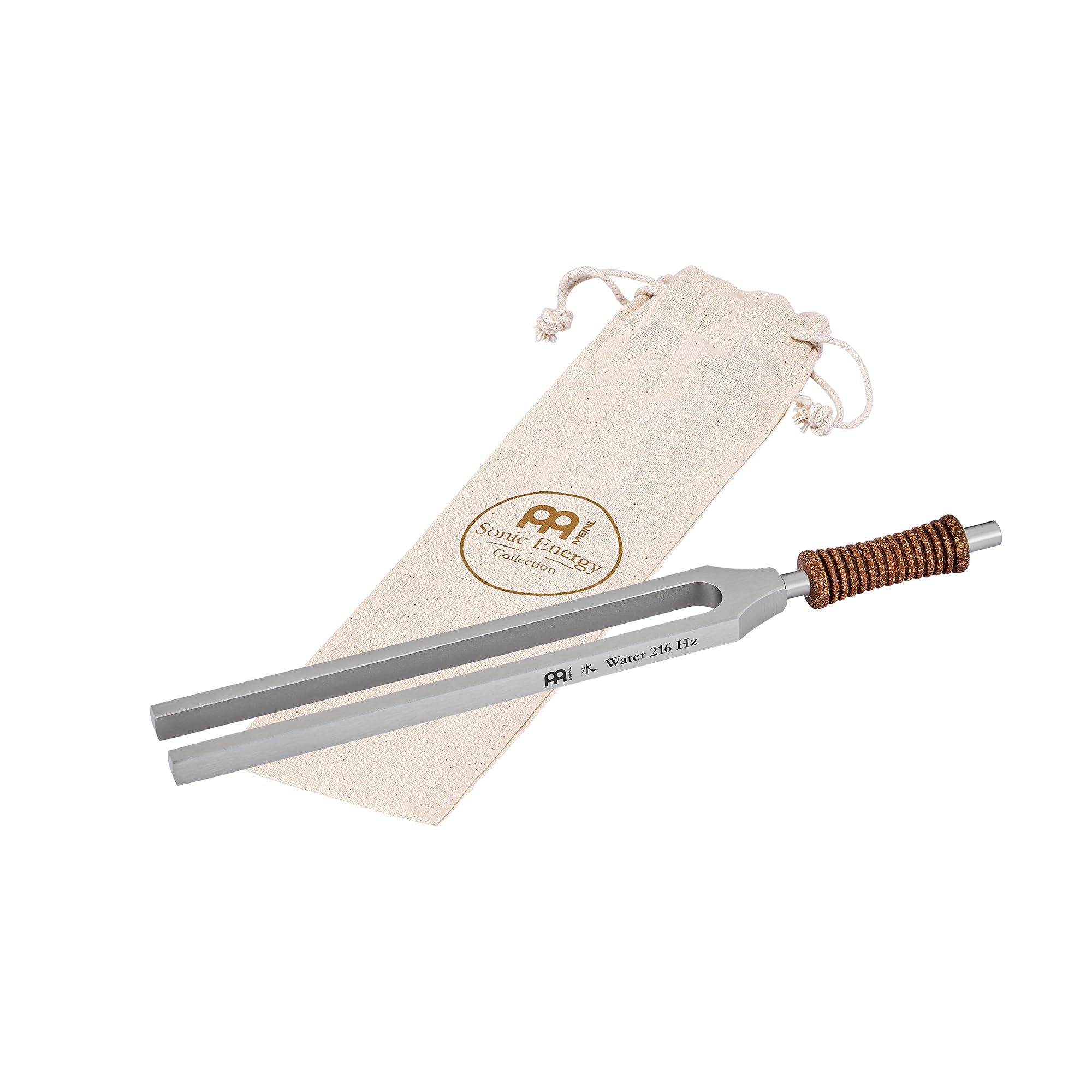 Sonic Energy TCM Therapie Stimmgabel, Element Wasser (TTF-TCM-WTR) | 216 Hz, 20,6 cm lang, 109 g, in Deutschland gefertigt, inkl. Hülle, vernickelter Stahl, Korkgriff