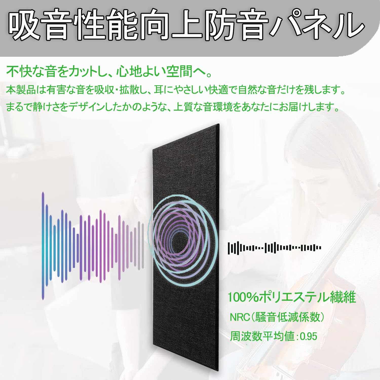 Amazon | Hopeholic 吸音パネル 吸音材 防音シート 接着剤付き 【30 