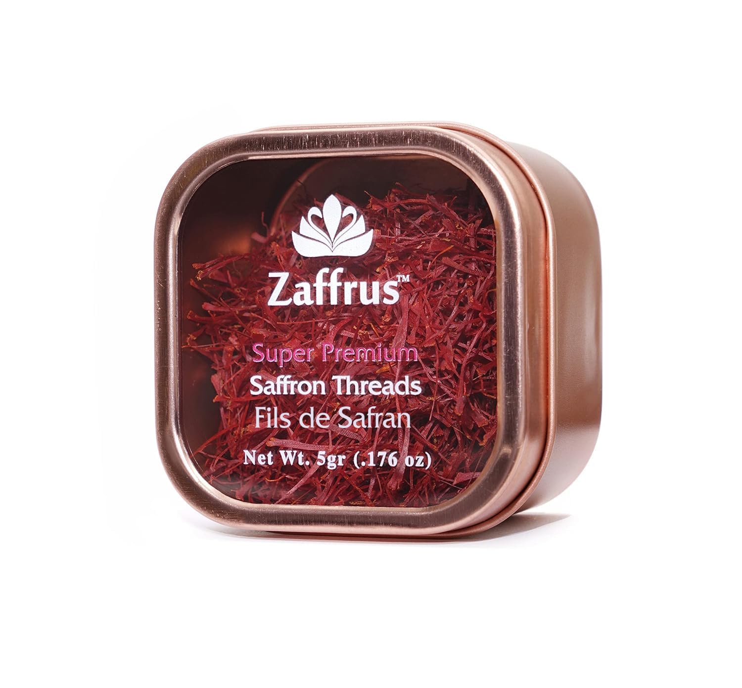 Zaffrus - Super-Premium All Red Saffron Threads For Cooking Saffron Rice, Risotto, Paella, Persian Tahdig, Tea, Golden Milk (5 grams / .176 oz)