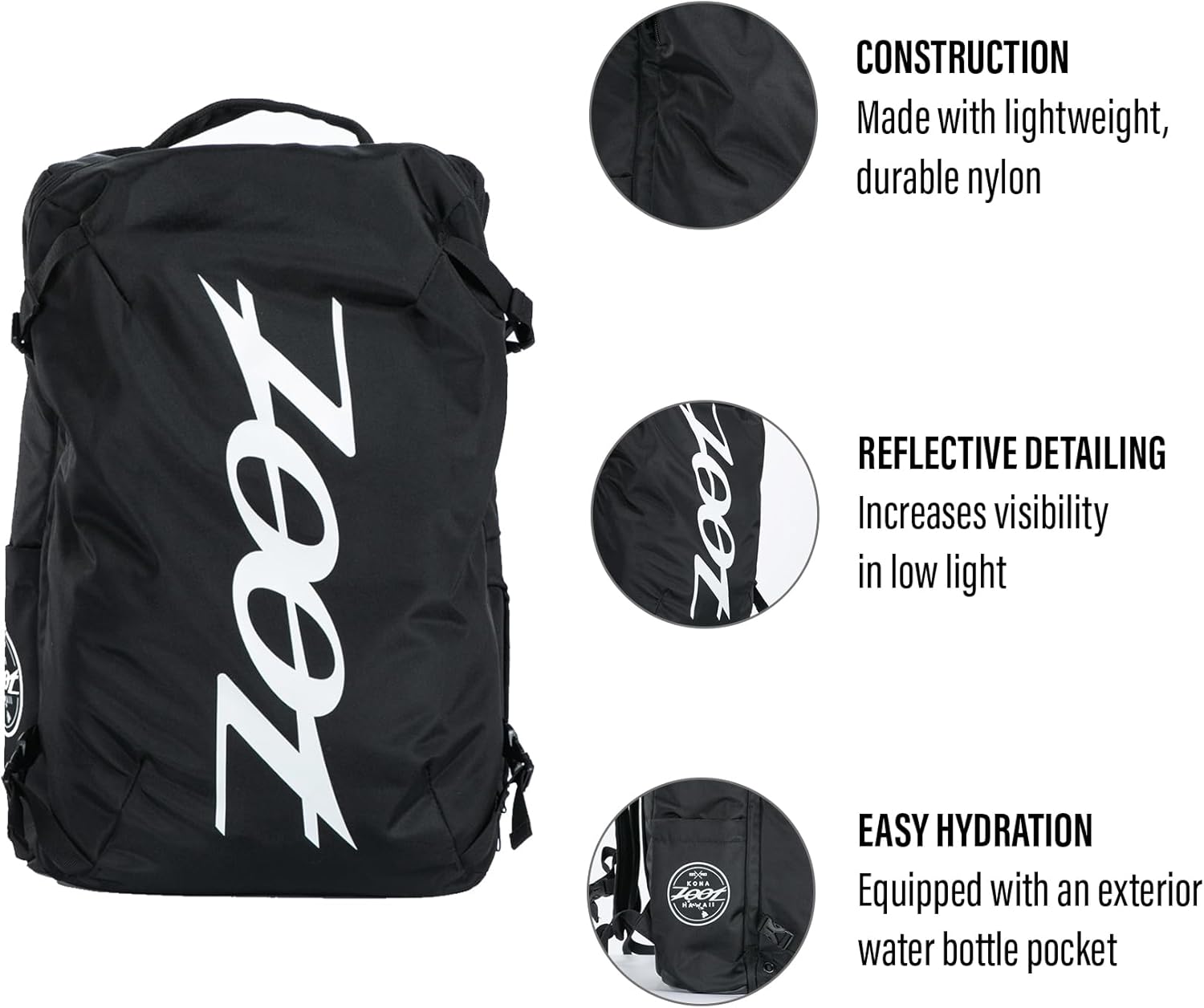 Zoot Transition Triathlon Bag 24L – Lightweight Gear Backpack for Bike, Swim, Run, Travel, Training & Race Days