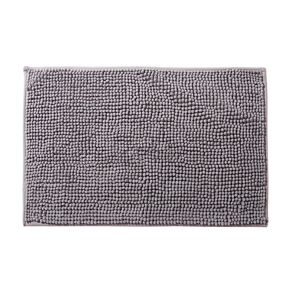 Tapis absorbant anti sol mouillé gris foncé pour sortie de bain et cuisine