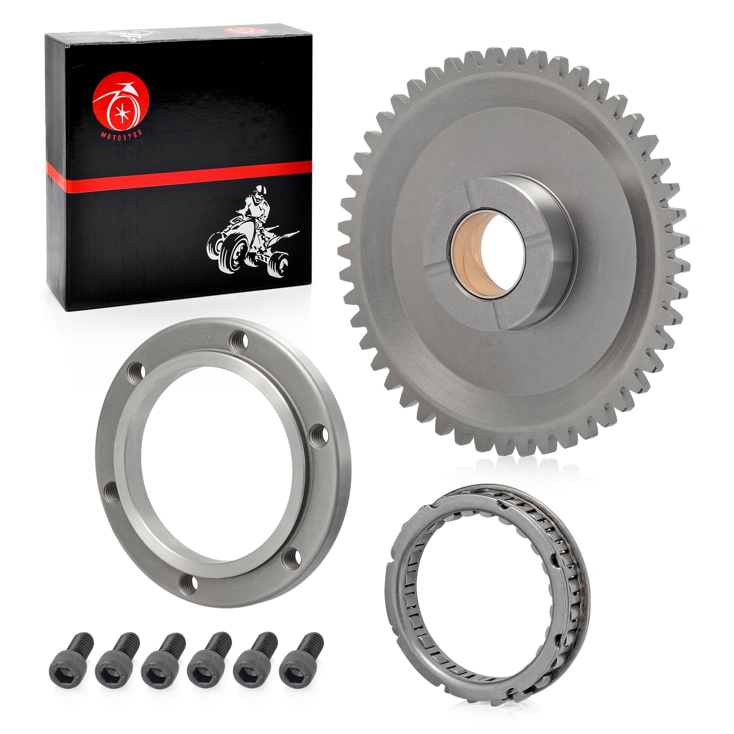 Amazon.com: Starter Clutch kit One Way Bearing Idler Gear 49T For