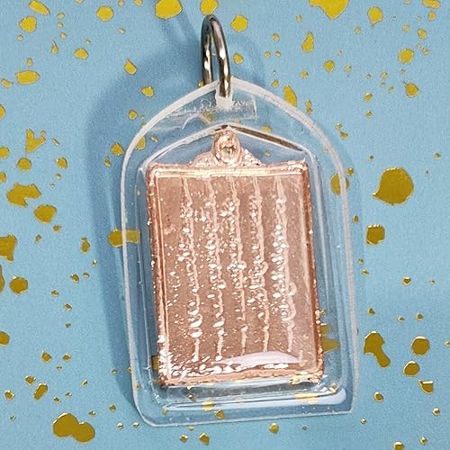 Miniatura 6 de Amuleto tailandés Buda colgante mágico sagrado para hombres mujeres Arjan Nu Kanpai Yantra 5 filas NAT collares ricos., Metal y plástico