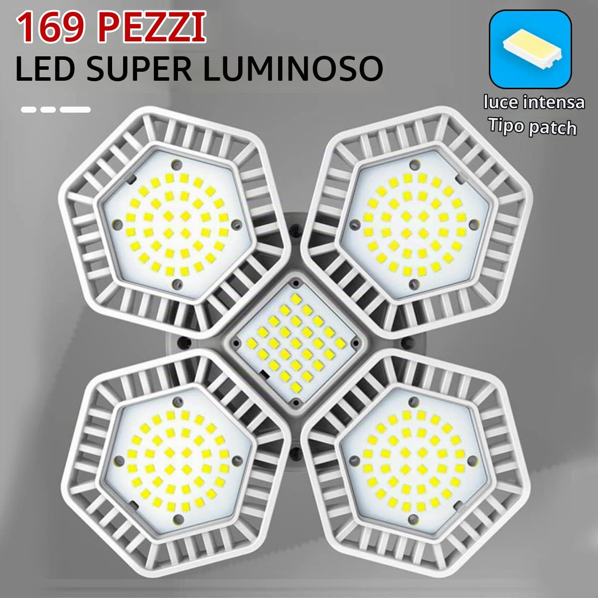 169 Solare Lampada LED da Campeggio, Tenda USB Lanterna Ricaricabile Pieghevole, con Telecomando Power Bank Appeso Lavoro Luce Camp Lampada 5 Modalità Impermeabile 360 ° Luminoso 10000 Lumen