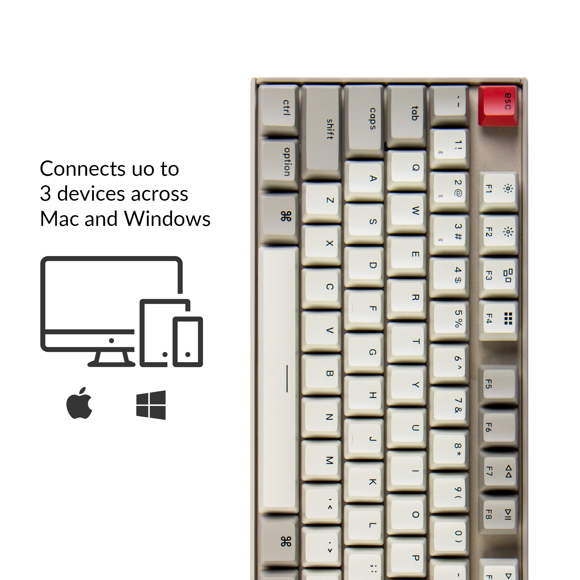 【Tnさま専用】Keychron K8 メカニカルキーボード＋パームレスト Keychron K8 ワイヤレス・メカニカルキーボード | kopek｜