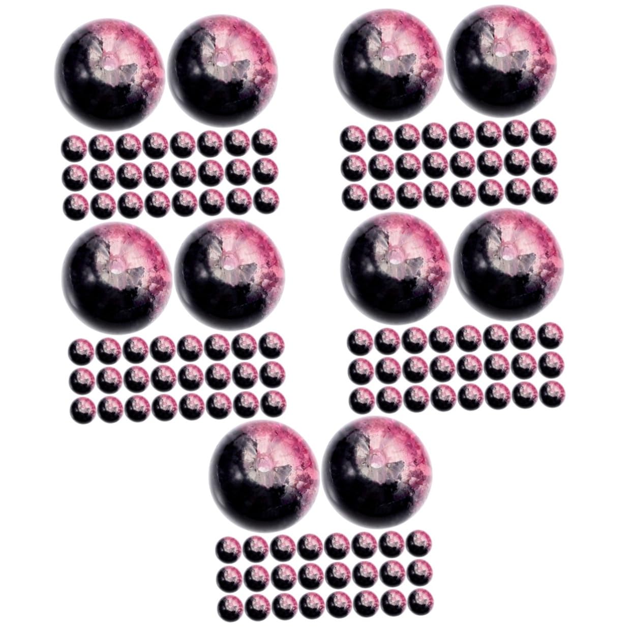 Angoily 750 Piezas Abalorios de Redondos para Pulseras DIY Manualidades Joyería Accesorios para Hacer Collares y Guirnaldas