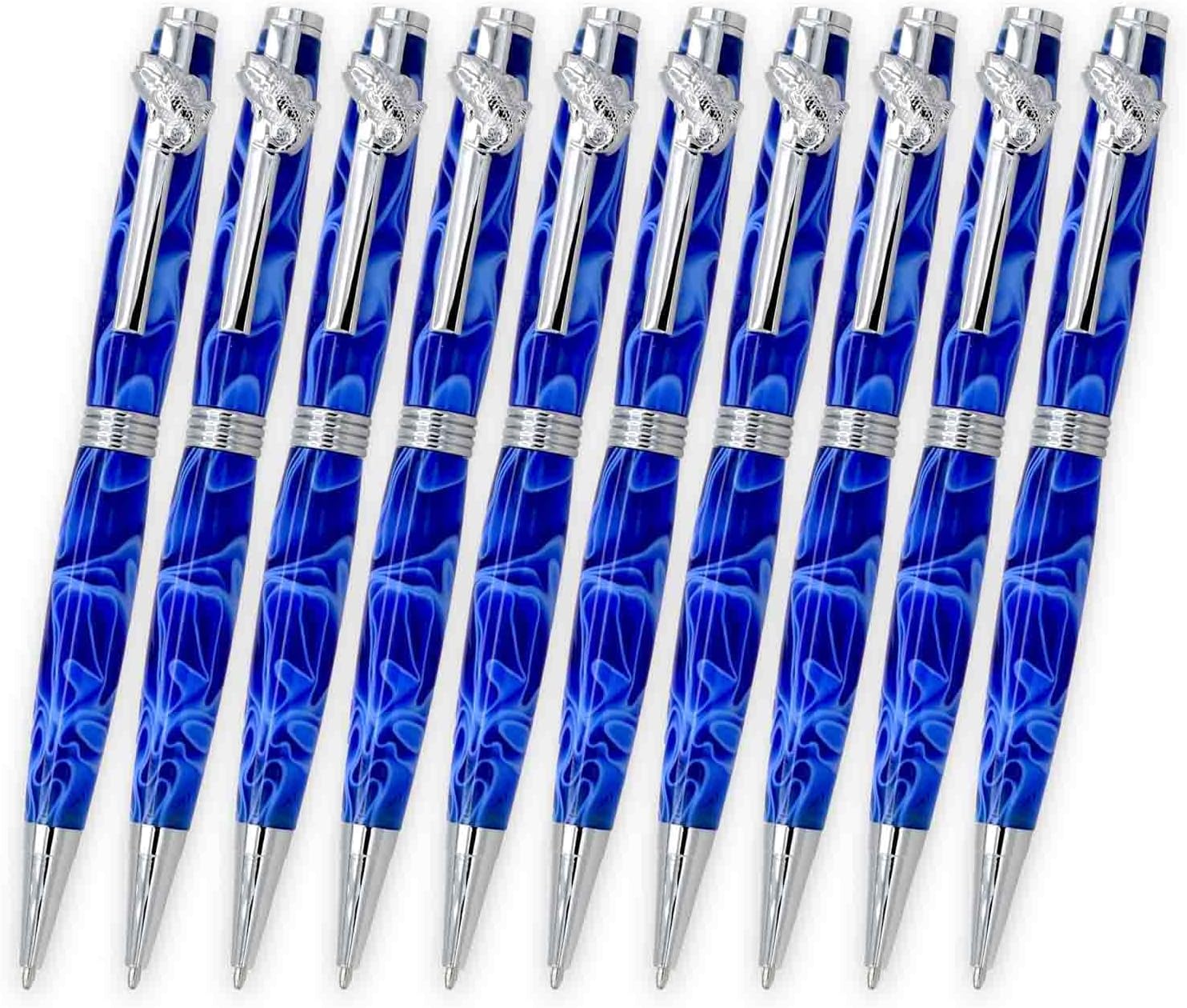 Legacy Woodturning, Largemouth Bass Fish Pen Kit, Chrome Finish, 10 Pack
