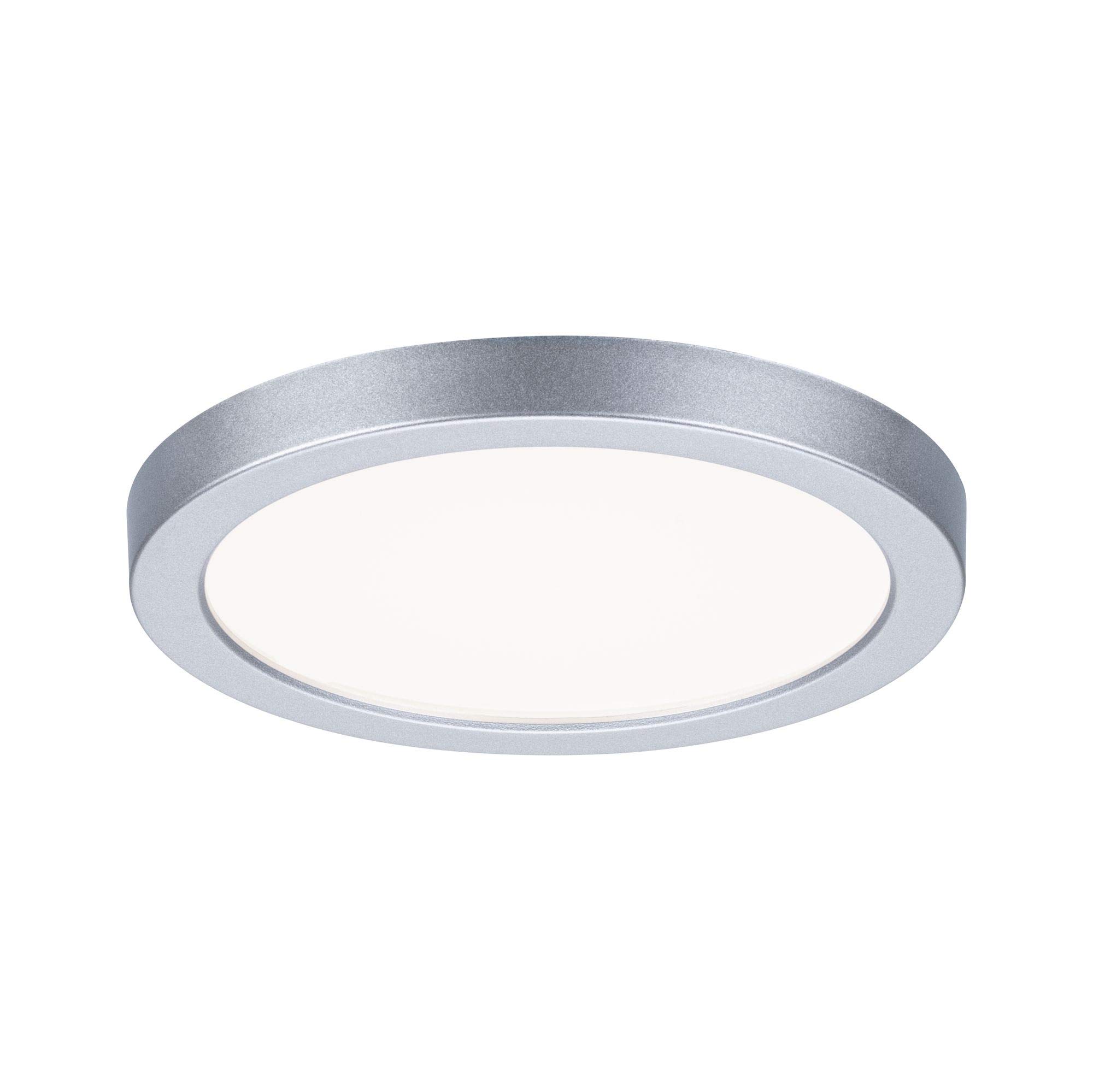 Paulmann 93037 Areo VariFit LED Panel recessed luminaire IP44 Neutral White 118mm Round incl. 1x6.5W Chrome matt Ceiling lamp Plastic 4000K