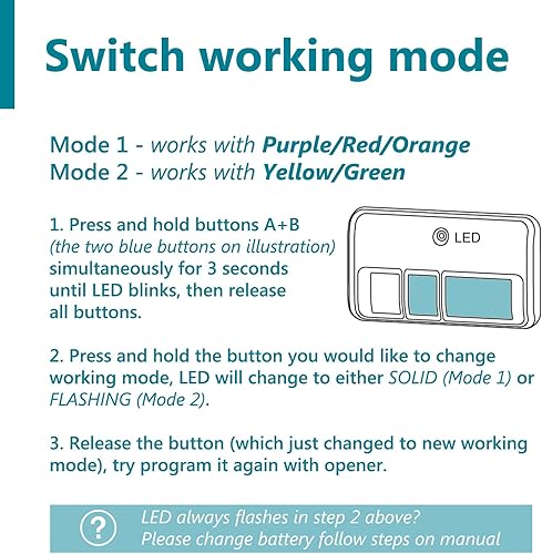 Miniatura 5 de 2 para Chamberlain Liftmaster Craftsman Abridor de puerta de garaje remoto 893LM Aprende