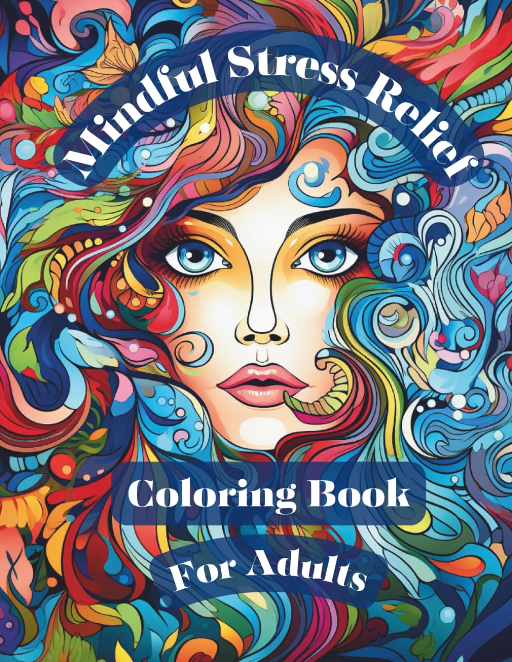 Mindful Stress Relief Coloring Book For Adults: Find Your Balance: A Journey into Geometric Serenity
