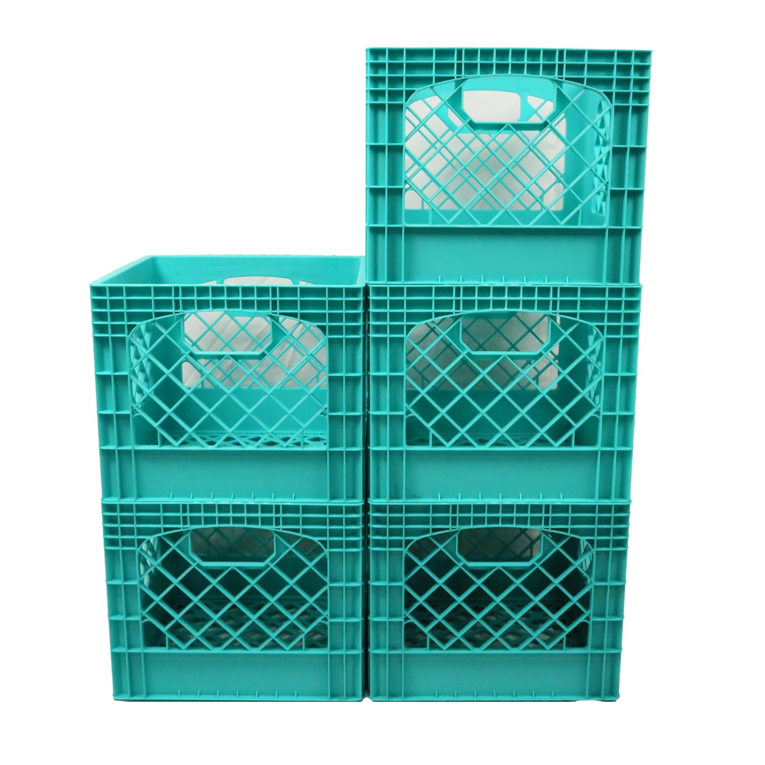Caisse à lait contre le désordre boîte plastique rangement bleu sarcelle JEZERO