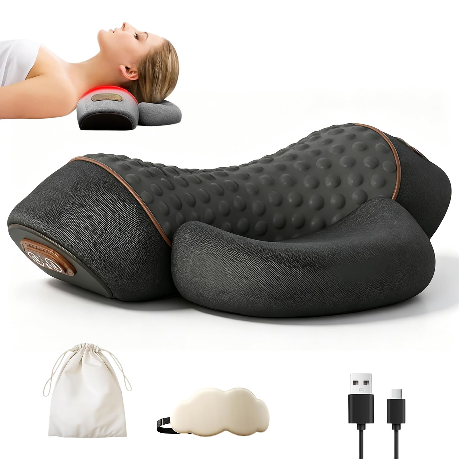 2027 Revitool PhysioRest 3in 1 Massagekissen, 39° Winkel Revitool Nacken