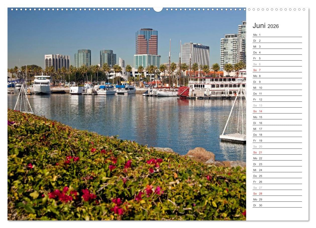 Los Angeles - Kalifornien (hochwertiger Premium Wandkalender 2026 DIN A2 quer), Kunstdruck in Hochglanz: Die ganze Vielfalt der Megastadt an der amerikanischen Westküste (CALVENDO Orte)