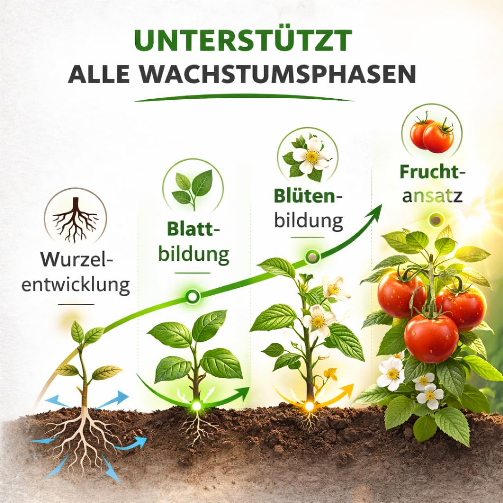 GiDeli Kaliumnitrat 25kg - Ein Universaldünger, Ideal für Blumen, Obstpflanzen und Zierpflanzen - 1 kg Dünger Reicht für 60 m² - Pflanzendünger, der die Immunität und das Wachstum verbessert