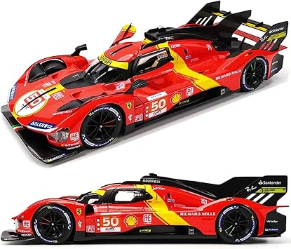 1/18 F-errari 499P 50# Racing Car Le Mans Champion Alloy Luxury Vehicle Car Diecast Model Adult 1/18 499p 50#