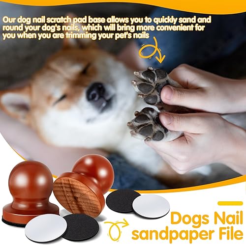 Miniatura 3 de 2 piezas de lima de uñas de perro, almohadilla para arañazos para uñas, sin estrés, tablero de arañazos de uñas de perro, tablero de limas de uñas