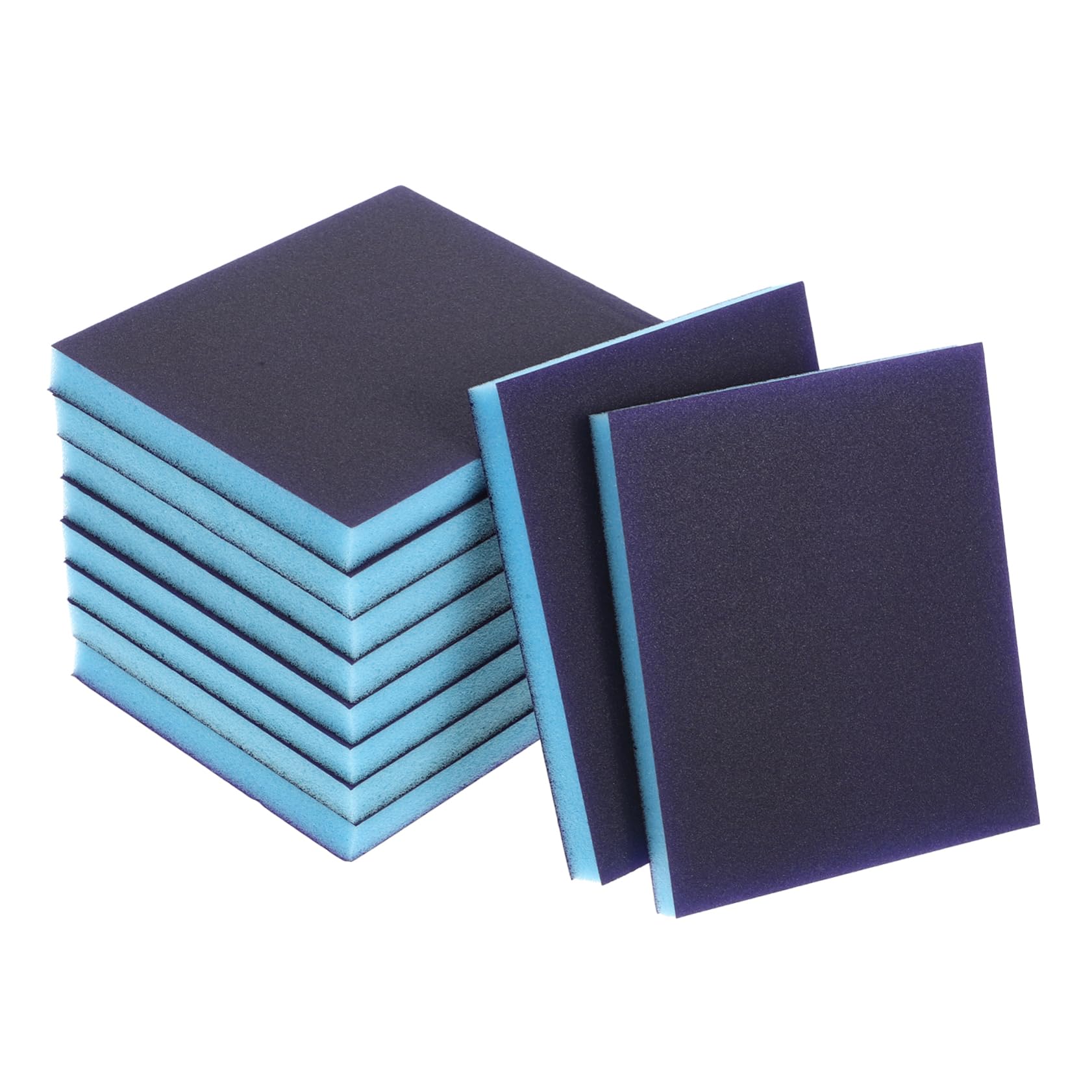 HAWILLOSCH Sanding Blocks for Drywall 10pcs Sanding Sponges 800/1000 Grit Multi-Purpose Sandpaper Pads for Wood Metal Plastic and Furniture