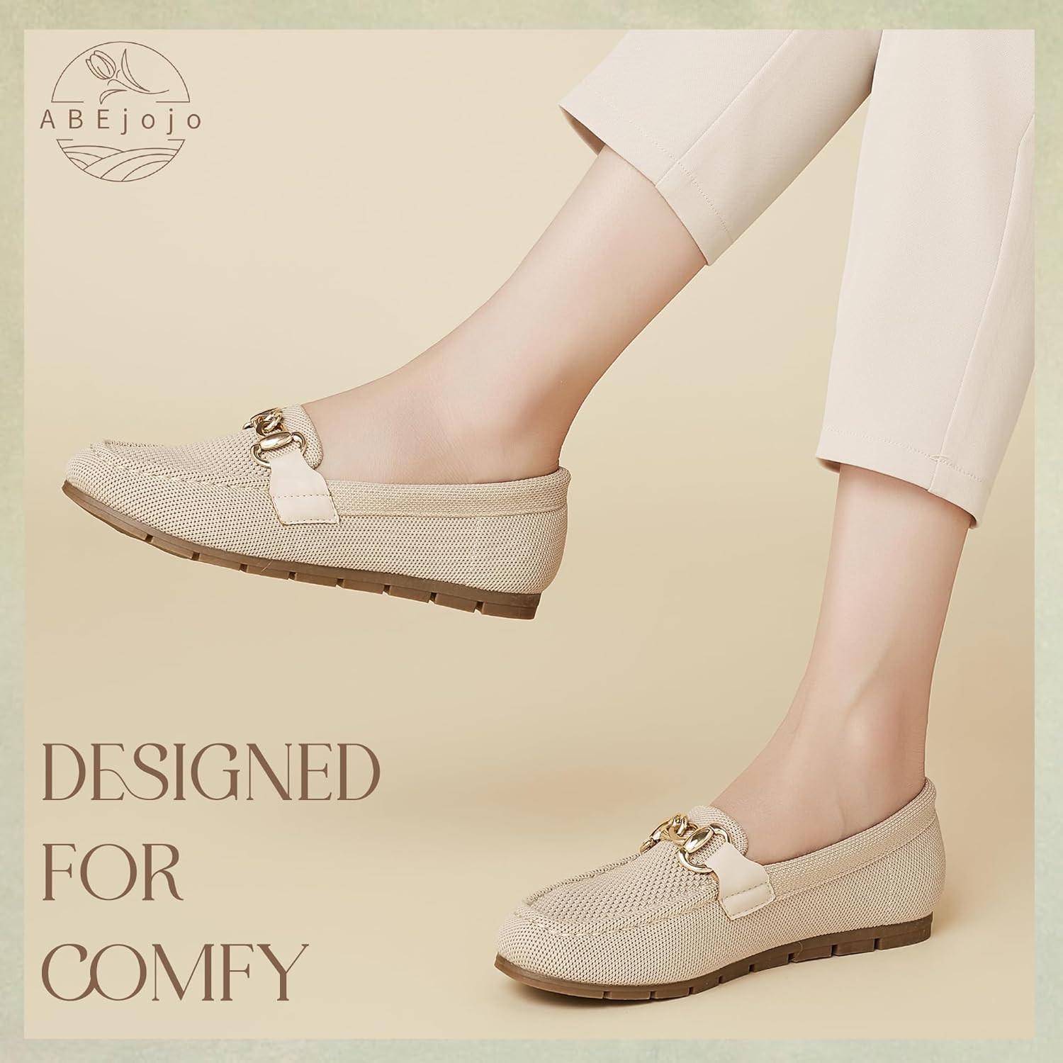 ABEJOJO Women's Loafer Shoes, Comfortable Slip on Casual Flat Penny Shoes for Walking, Driving, Dressy - Image 7